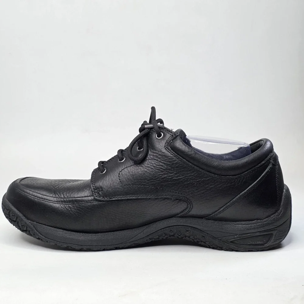 Dunham Waterproof Walking Shoes Men's Size 14 2E Black Leather Slip Resistant